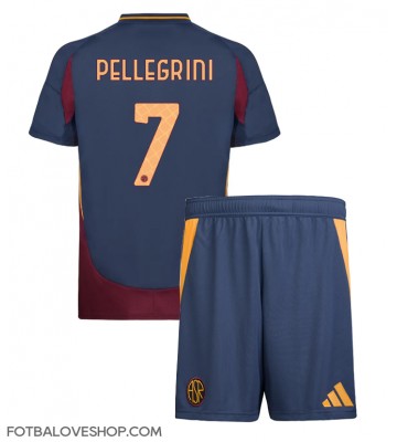 AS Roma Lorenzo Pellegrini #7 Dětské Alternativní Dres 2024-25 Krátký Rukáv (+ trenýrky)